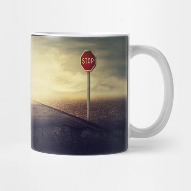 crushing asphalt road by 1STunningArt